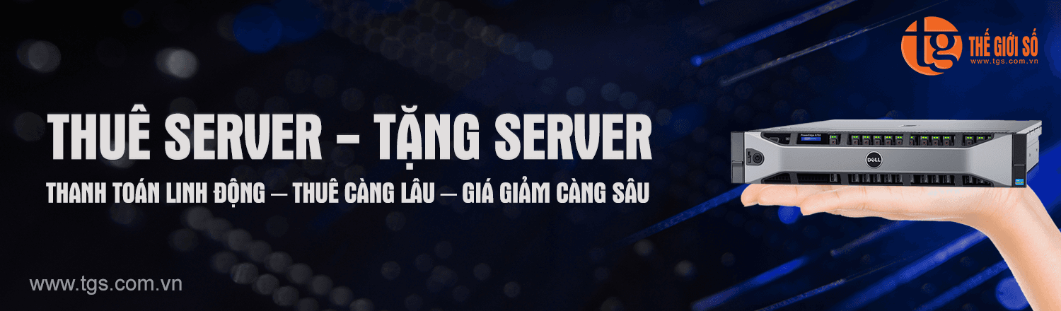 THUÊ SERVER – TẶNG SERVER giá rẻ bất ngờ tại Thế Giới Số